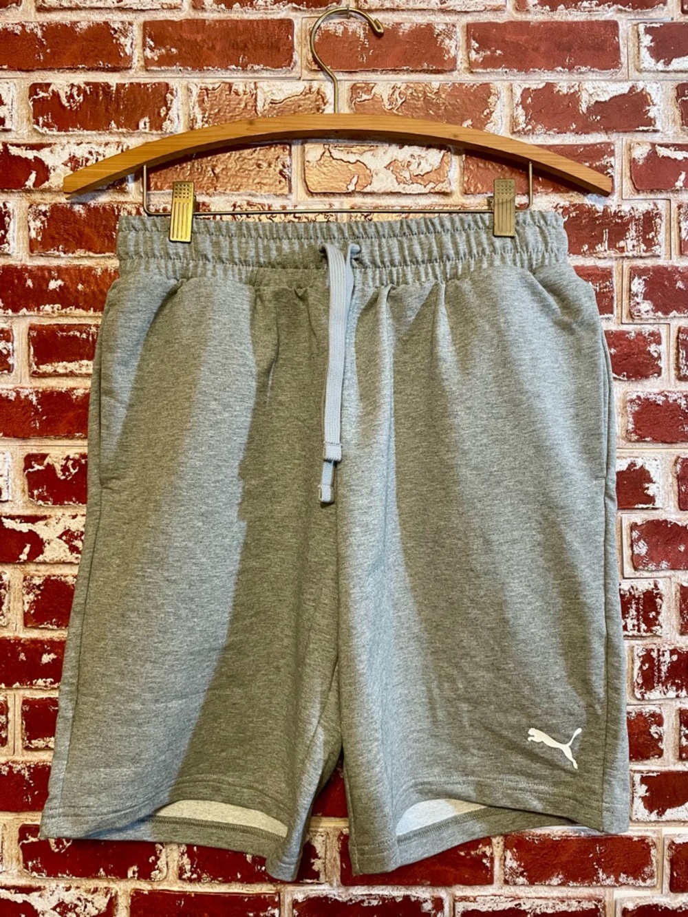 Puma Mens 9 inch Transfer Gray Heather Casual Athletic Shorts. NWT    Small.